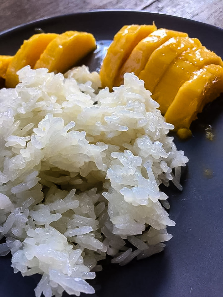 mango sticky rice melhore sobremesa do mundo